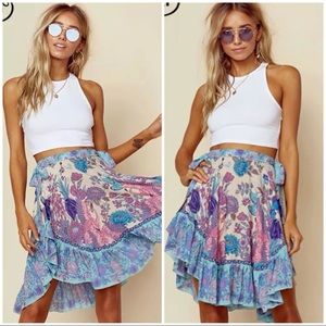 Rich Boho Flowy Skirt